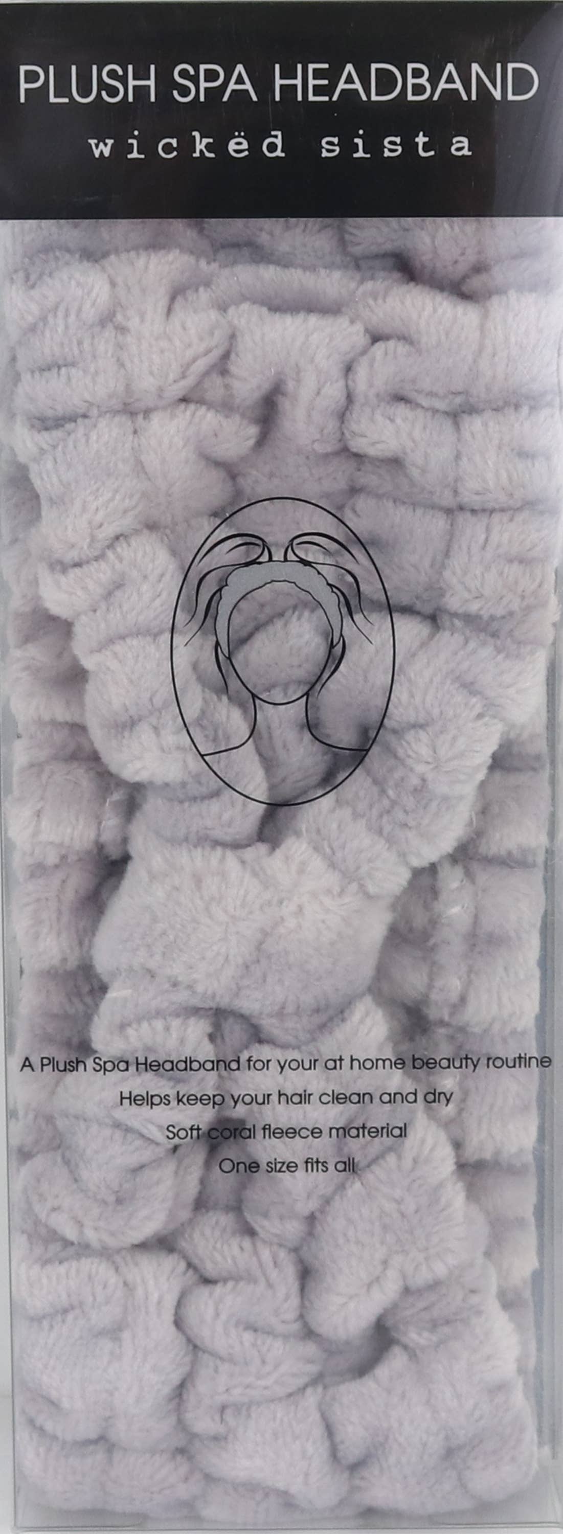 WS Plush Spa Headband Grey