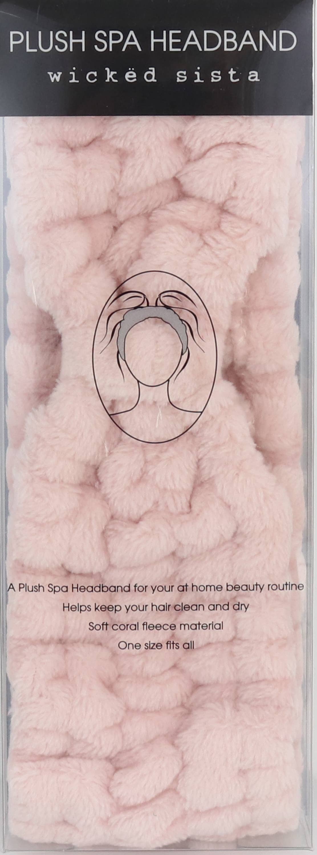 WS Plush Spa Headband Blush