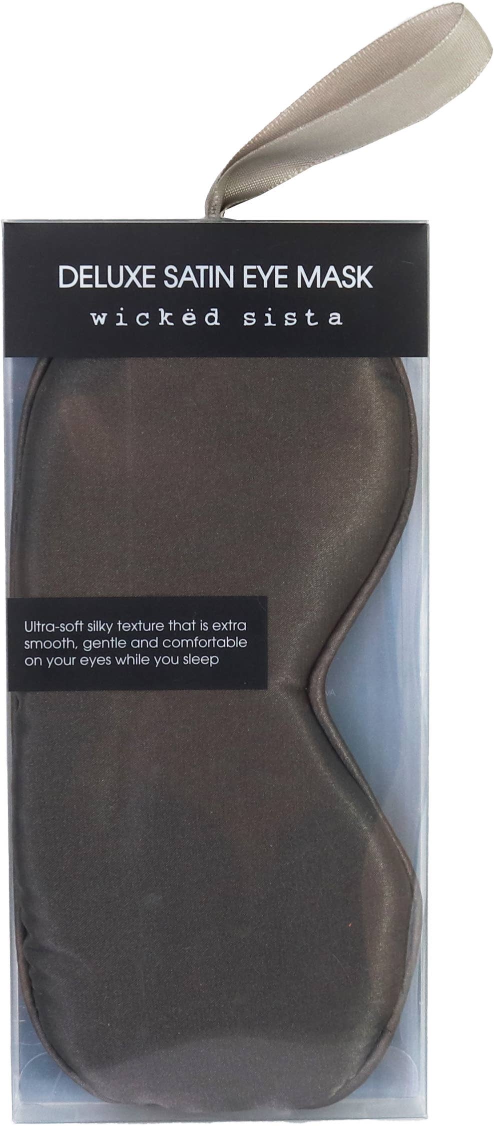 WS Deluxe Satin Eye Mask Mocca